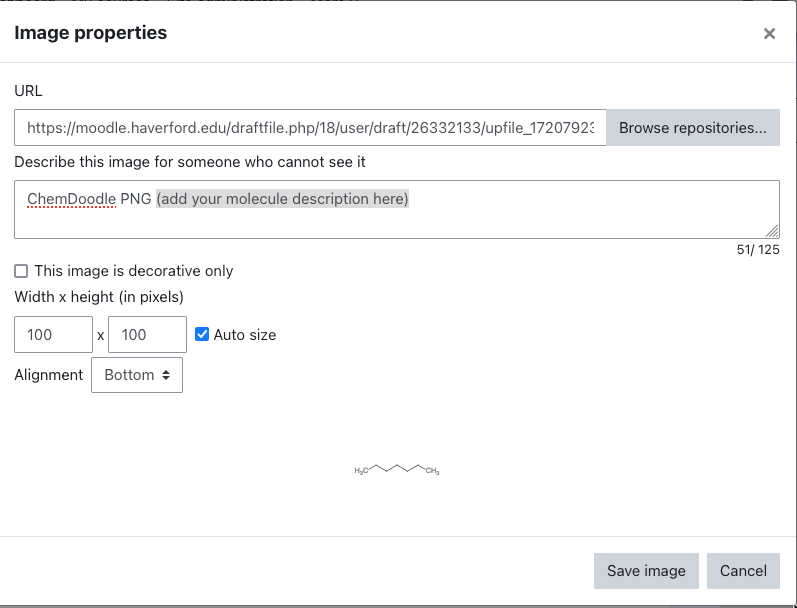 Illustration showing where to add the alt tag